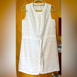 Gap Striped White sleeveless tie-waist dress